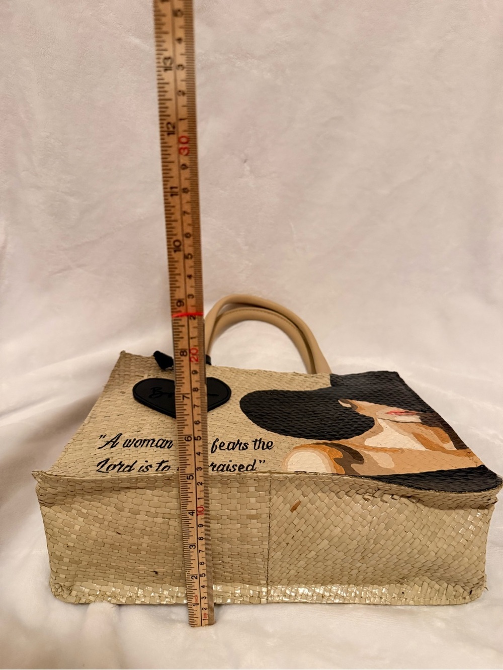 Bayong Kultura Beige Proverbs 30:3 Bayong Tote Bag - Picture 2 of 12